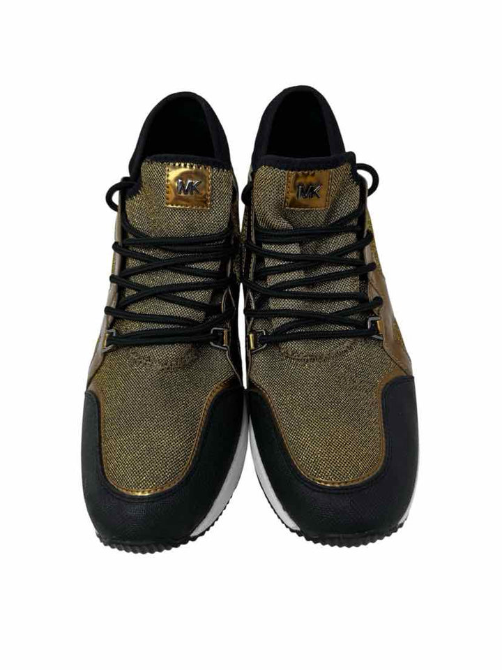 Shoe Size 10 Michael Kors Gold Sneakers