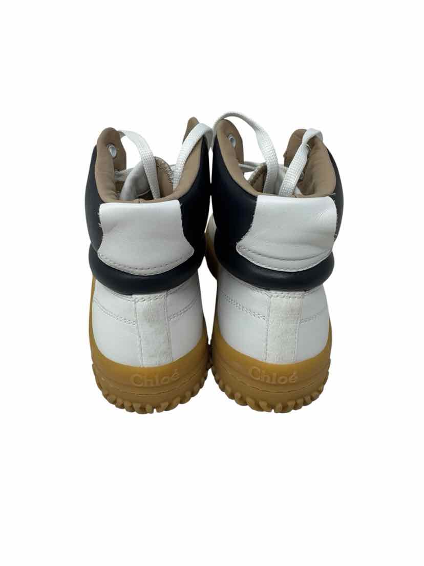 Shoe Size 40 Chloe White Leather Luxury - Sneakers