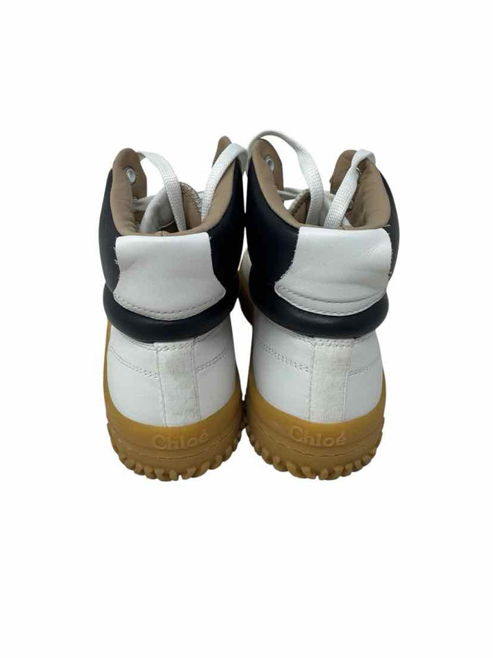 Shoe Size 40 Chloe White Leather Luxury - Sneakers