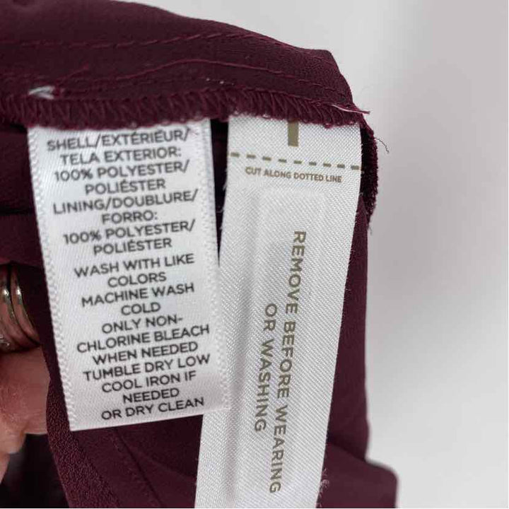 Size L Ann Taylor Burgundy Dress