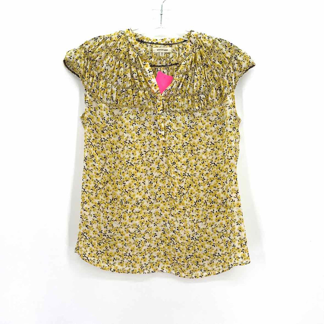 Size XS MAX STUDIO Yellow Shirt