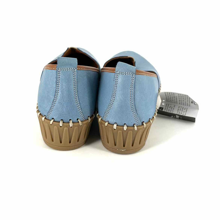 Shoe Size 42 SPRING STEP Blue Leather Loafers
