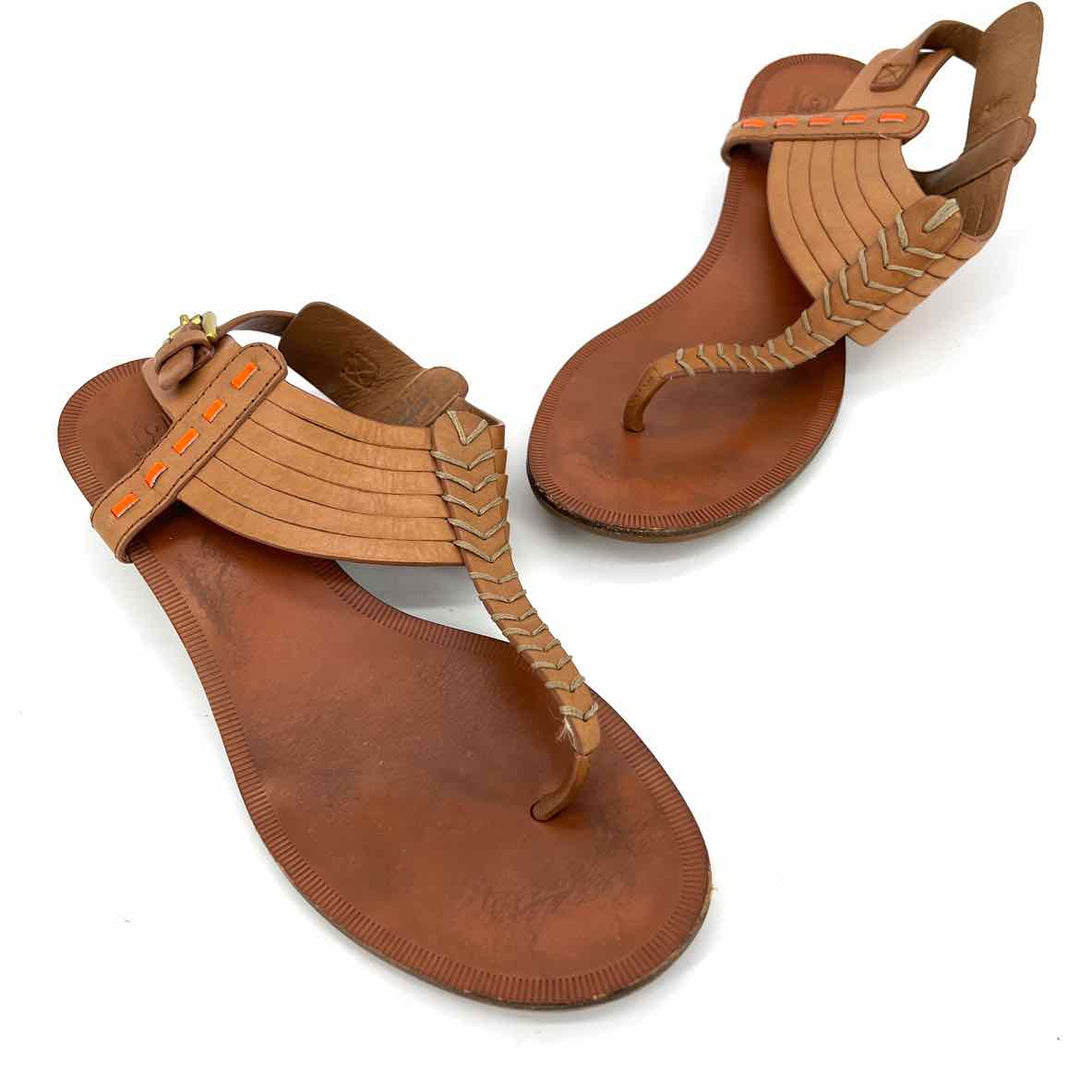 Shoe Size 8 Coach Camel Leather Sandals