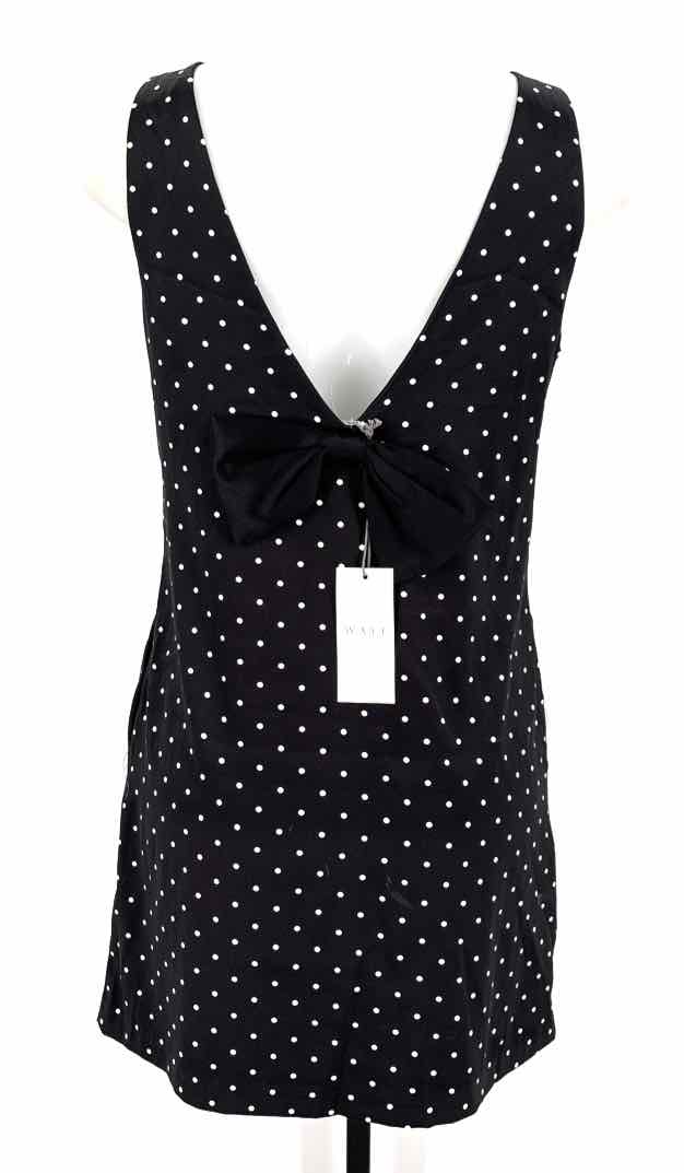 Size S wayf Black Sateen Dress