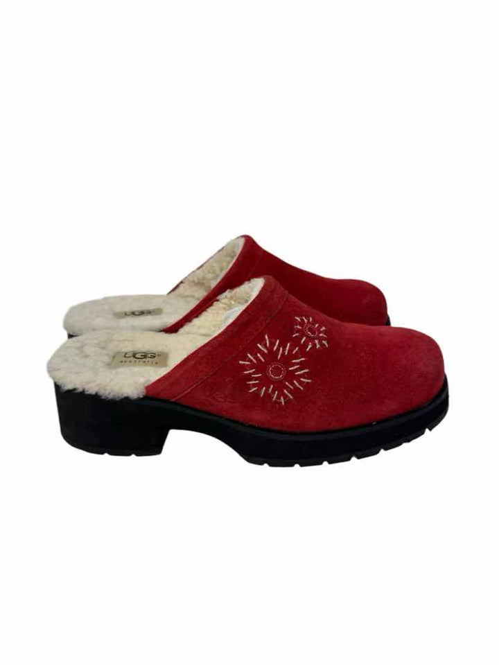Shoe Size 8 Ugg Red Clogs