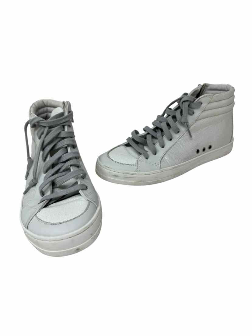 Shoe Size 38 P448 Ivory Leather Sneakers