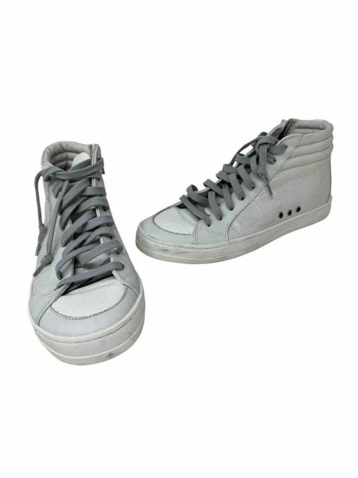 Shoe Size 38 P448 Ivory Leather Sneakers