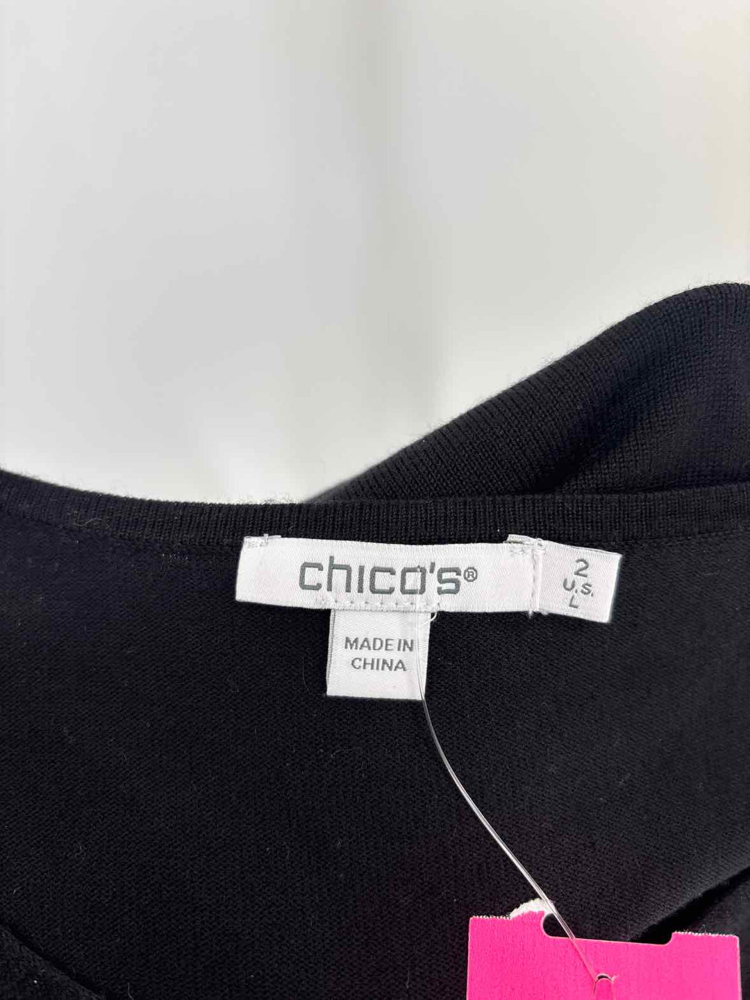 Size L Chico's Black Sweater