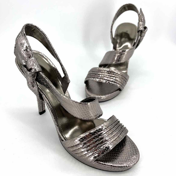 Shoe Size 7.5 Nine West Silver Heels