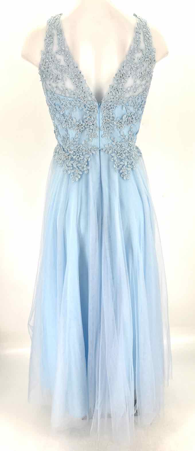 Size M Light Blue Tulle Lace Dress