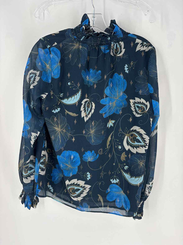 Size M TUCKERNUCK Navy Print Shirt
