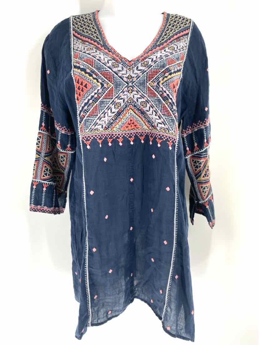 Size S Johnny Was Navy Dress