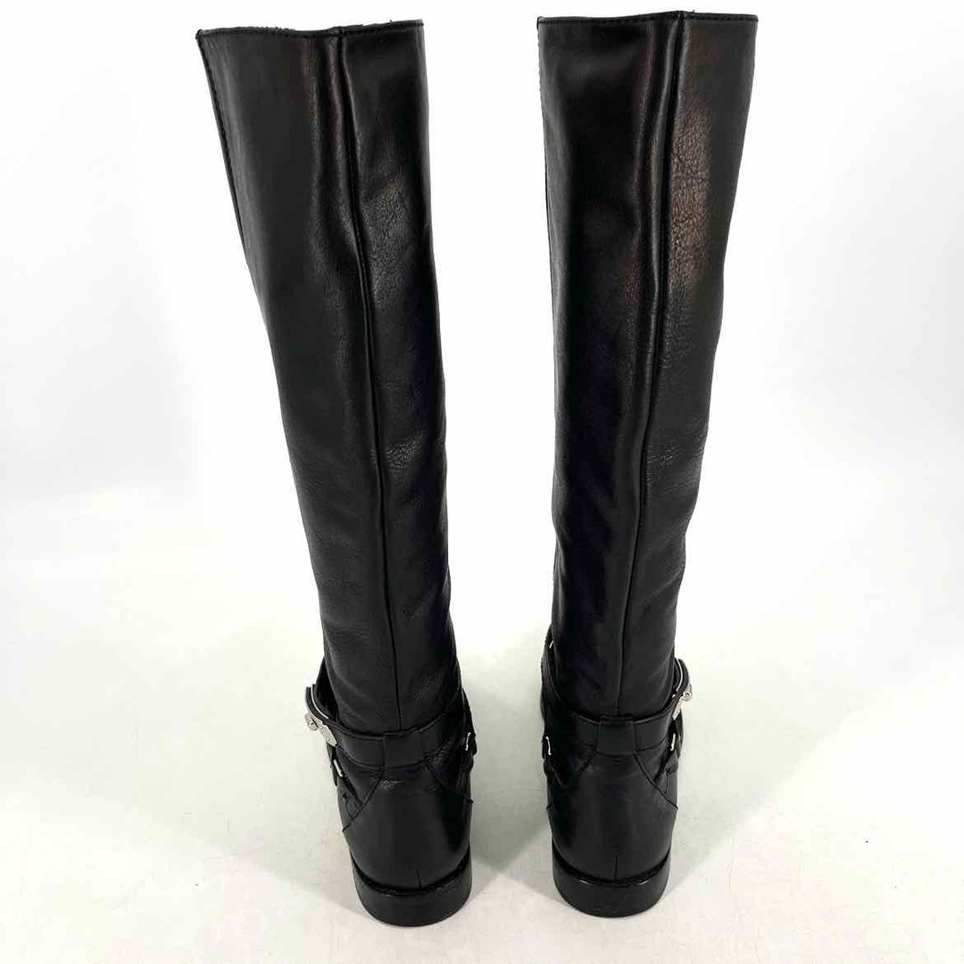 Shoe Size 7.5 Coach Black Leather Boots