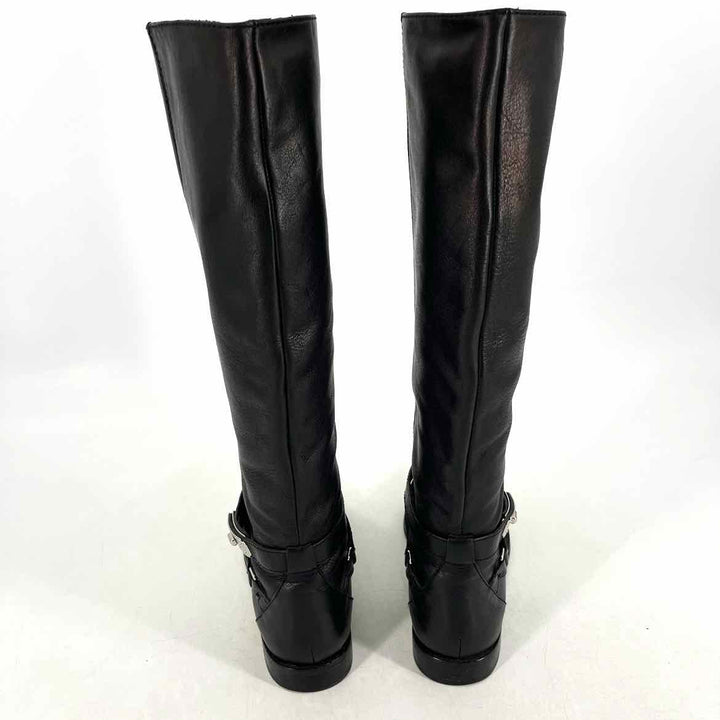 Shoe Size 7.5 Coach Black Leather Boots