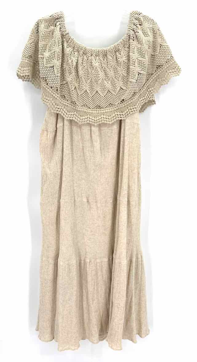 Size 1X SOFT SURROUNDINGS Beige Dress