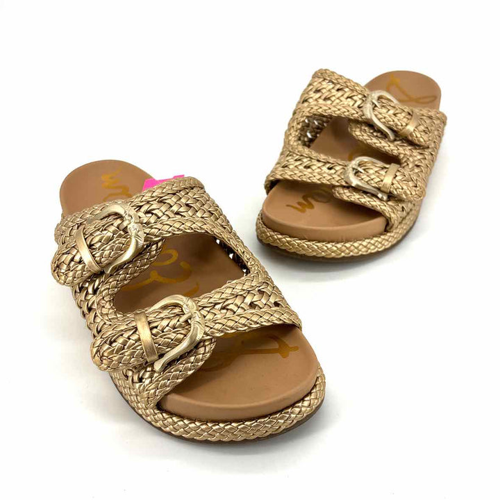 Shoe Size 8 Sam Edeleman Gold Sandals
