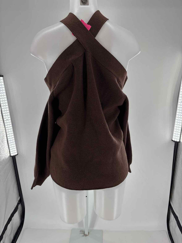 Size M FABRIK Brown Knit Sweater