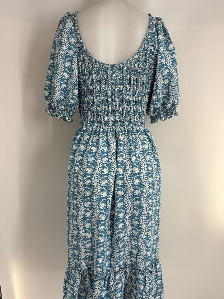 Size L HILL HOUSE Light Blue Dress