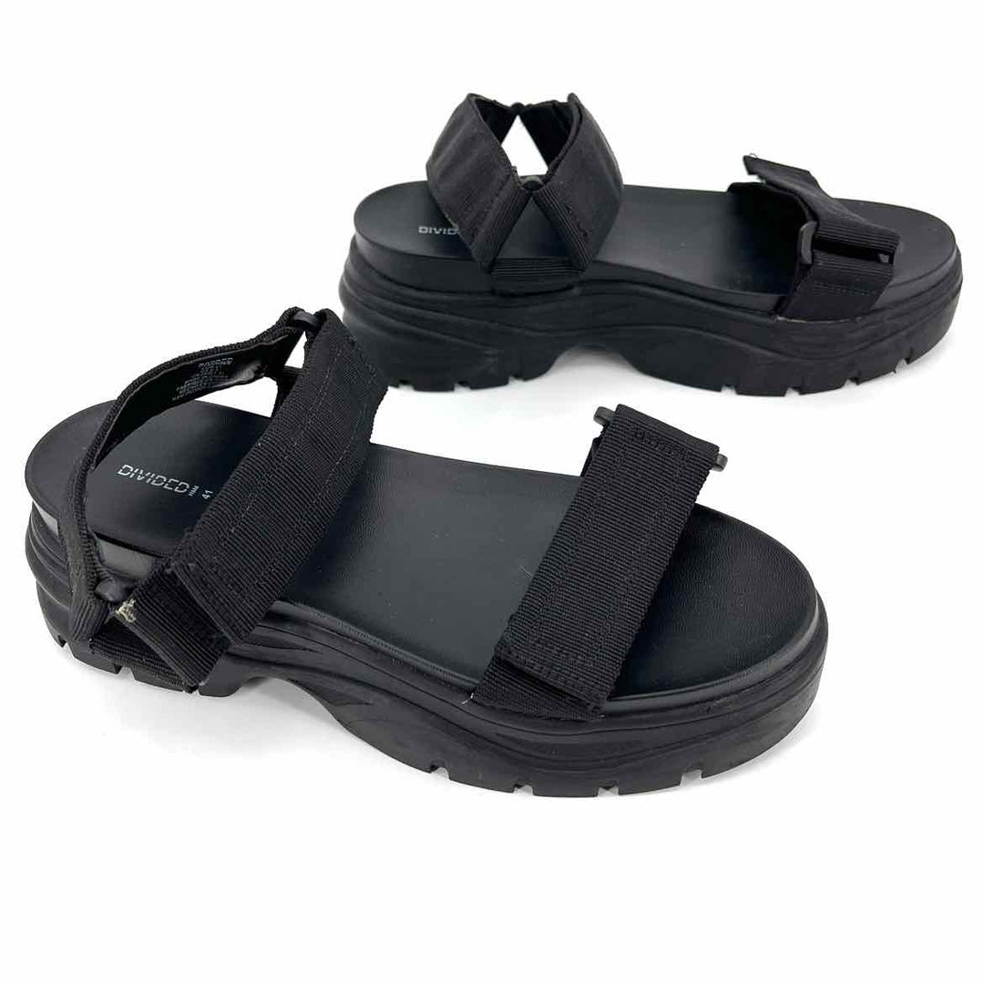 Shoe Size 41 H&M Black Rubber Sandals