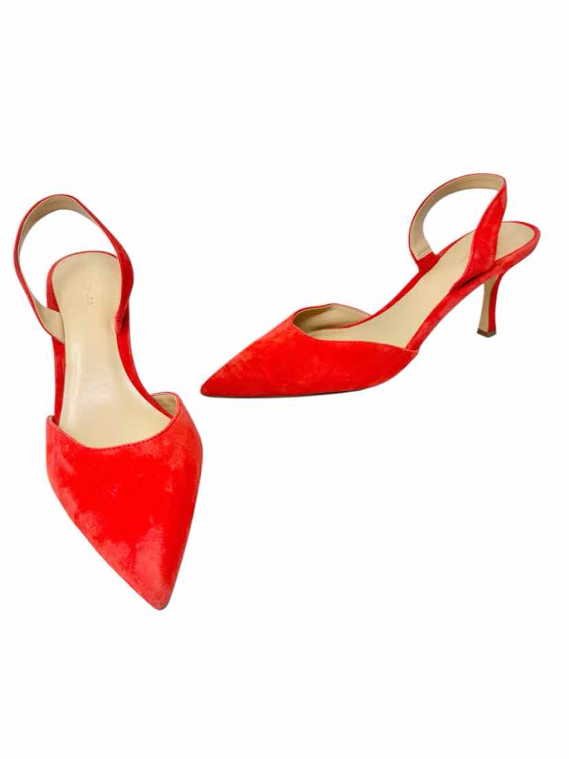 Shoe Size 9 Ann Taylor Orange Pumps