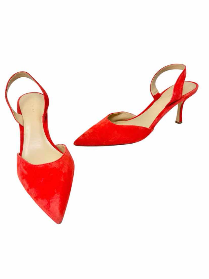 Shoe Size 9 Ann Taylor Orange Pumps