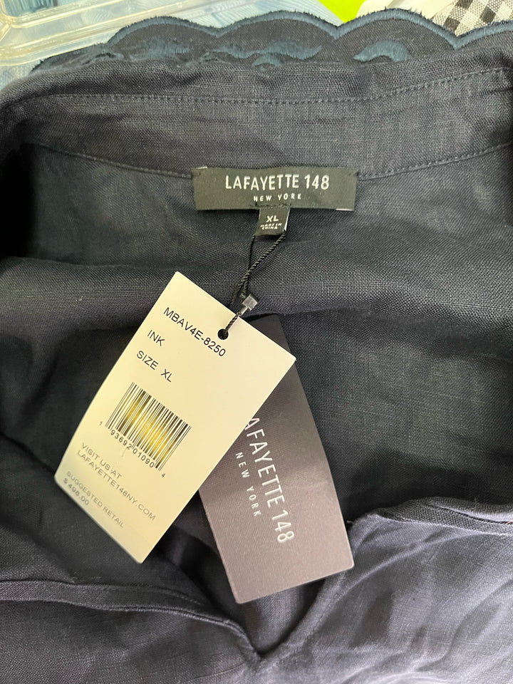 Size XL LAFAYETTE Blue Linen Sweater
