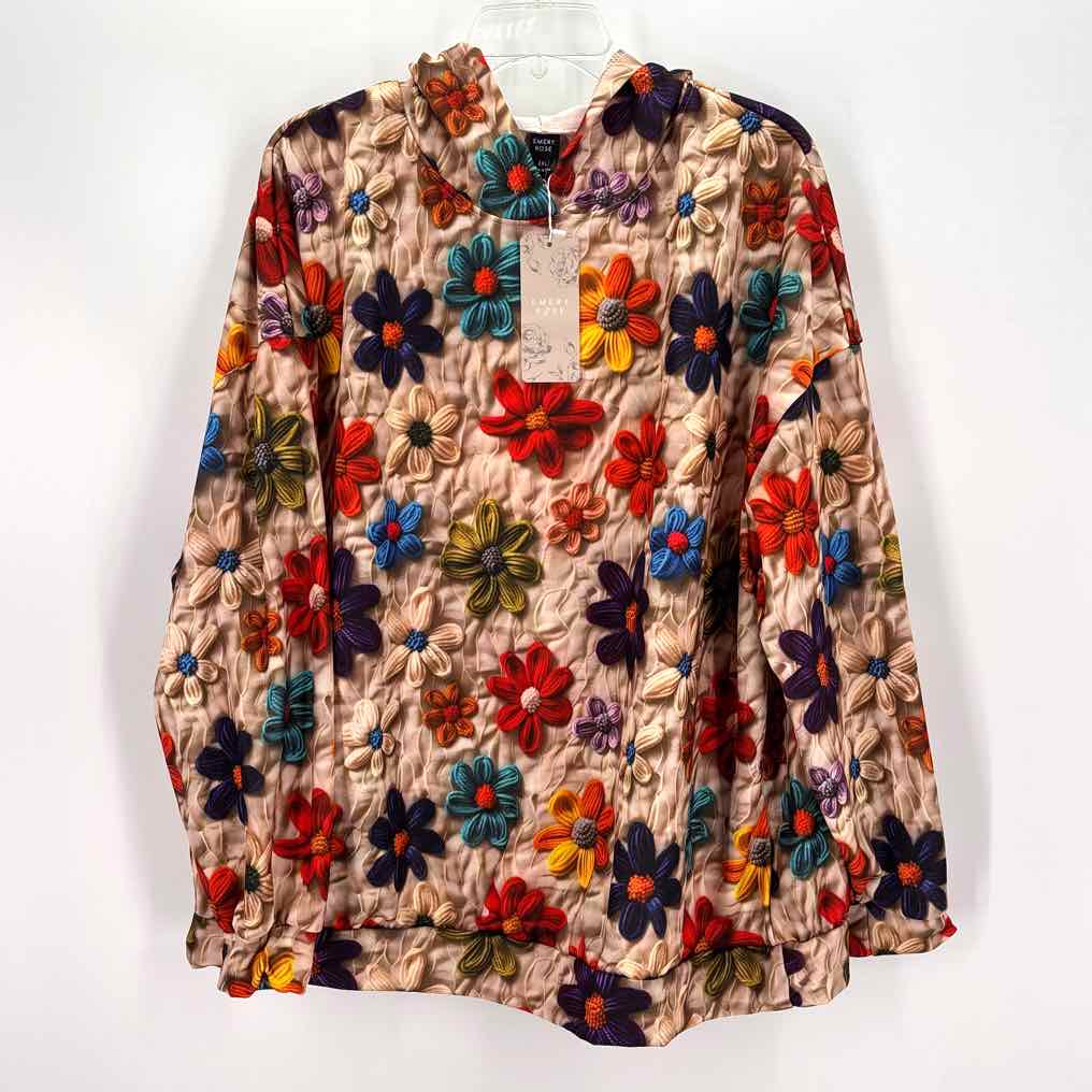 Size 2X EMERY ROSE Tan Shirt