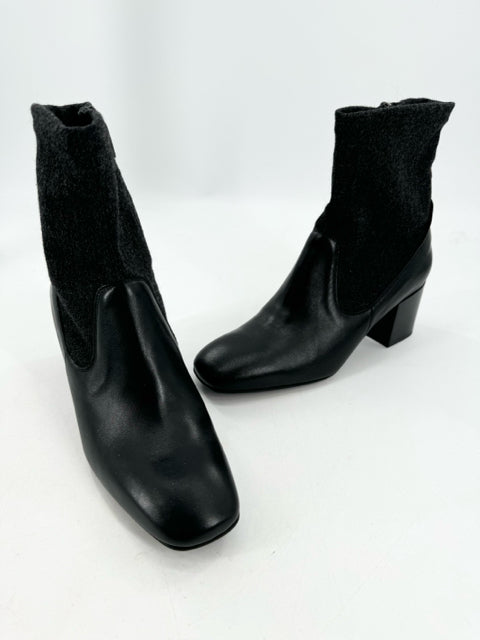 Shoe Size 9 Aqatalia Black Leather Boots