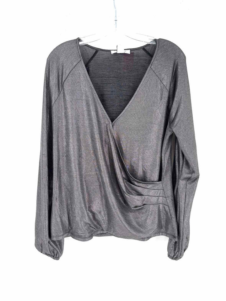 Size XL White House Black Market Silver Shirt