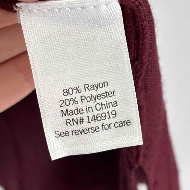 Size L Nine West Burgundy Sweater