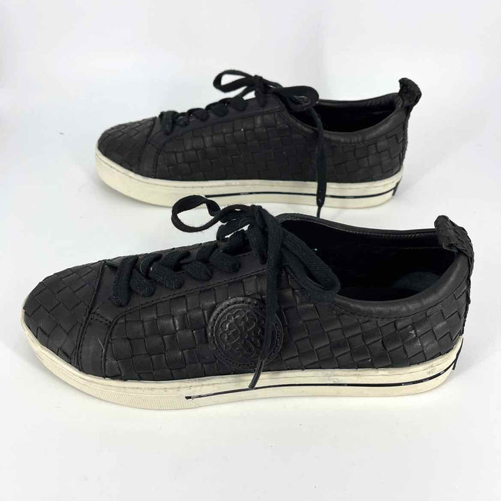 Shoe Size 9.5 BRIGHTON Black Leather Sneakers