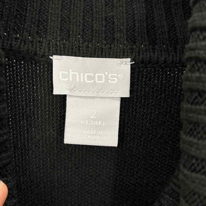 Size L Chico's Black Sweater