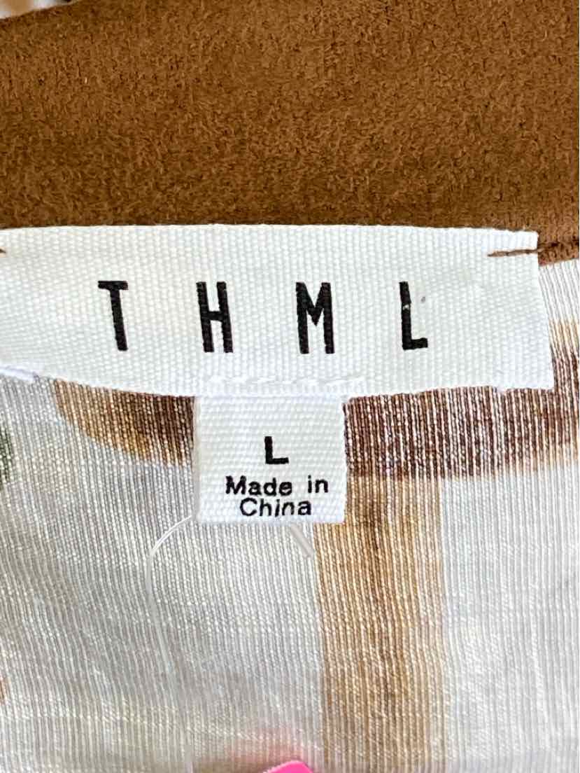 Size L THML Green Print Shirt
