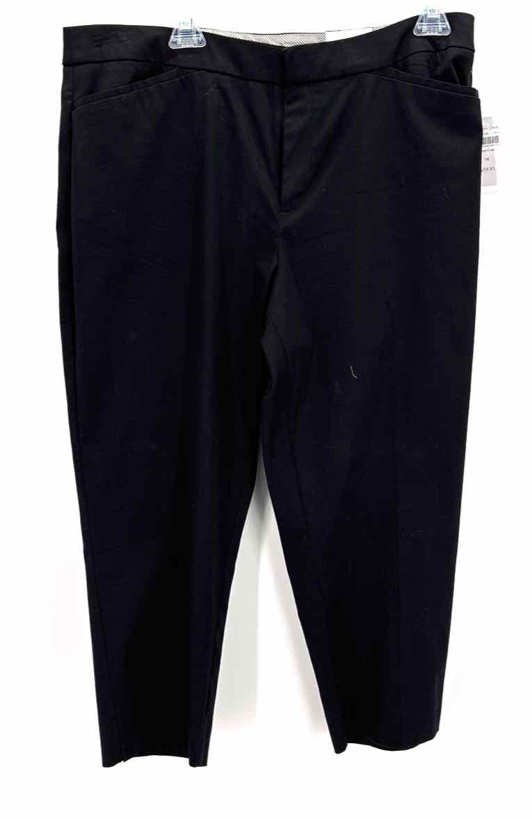 Size 14 Coldwater Creek Black Cotton Pants