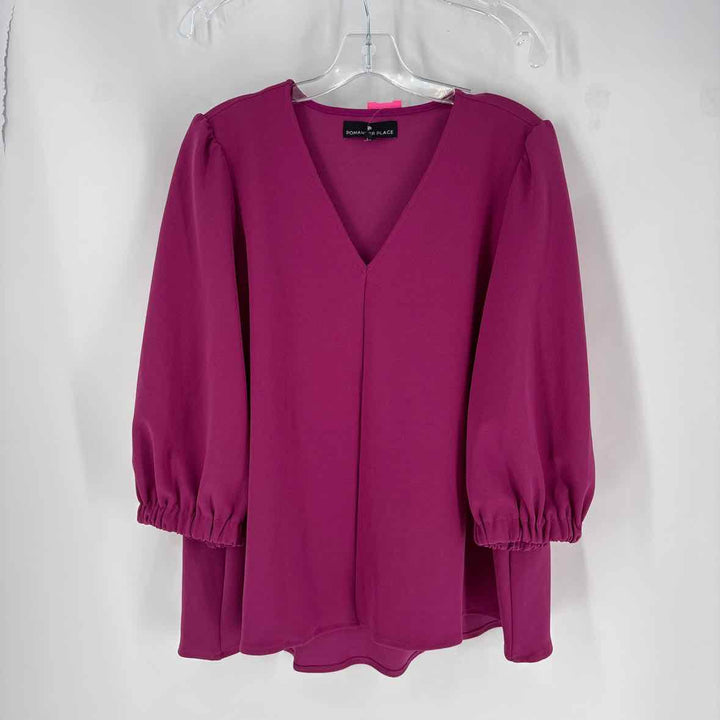 Size XL POMANDER PLACE Fuschia Shirt