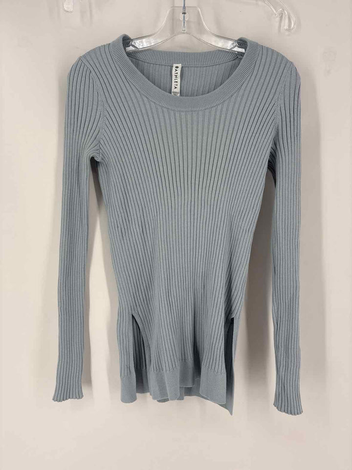 Size S Athleta Blue Knit Sweater