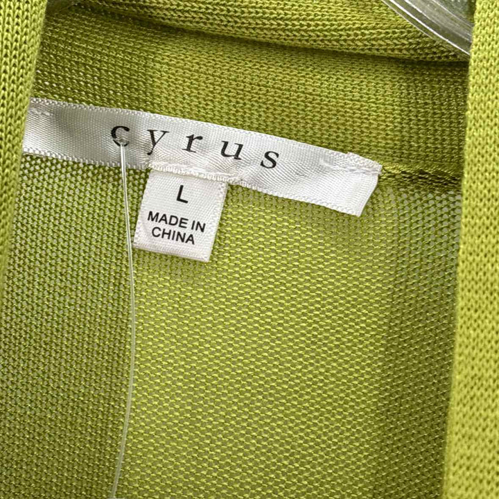 Size L CYRUS Lime Green Sweater