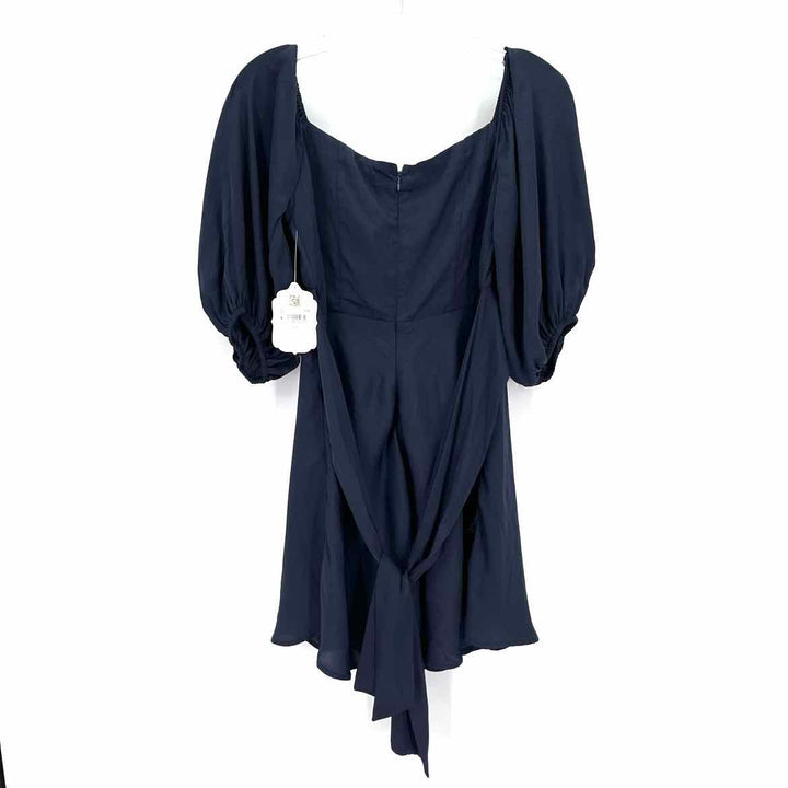 Size M ALTAR'D STATE Navy Sateen Dress