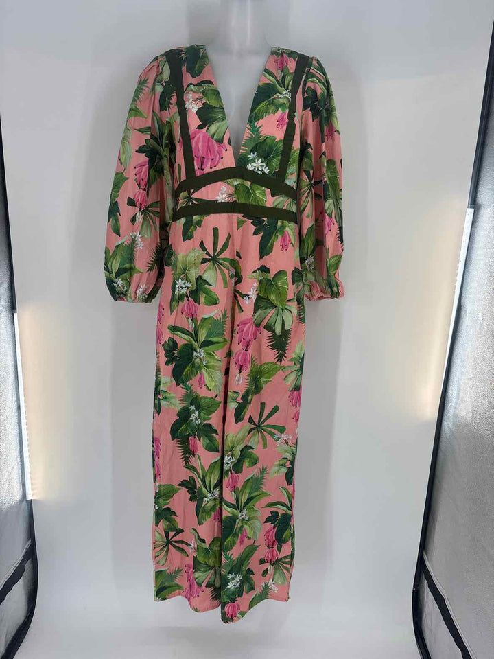 Size L FARM RIO Green Dress