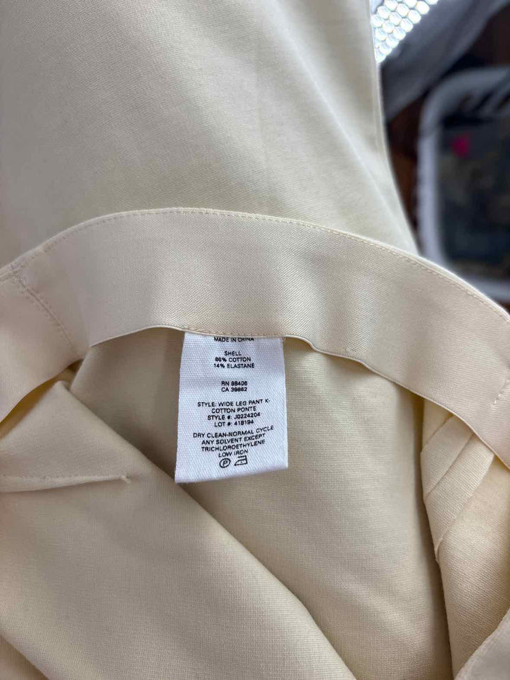 Size S THEORY Cream Pants