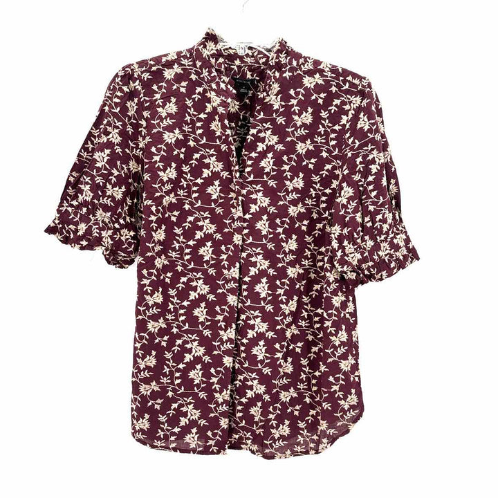 Size M Ann Taylor Burgundy Shirt