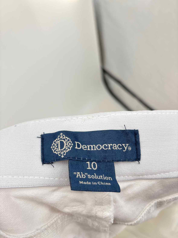 Size 10 DEMOCRACY White Pants