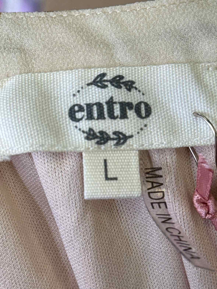 Size L ENTRO Tan Shirt