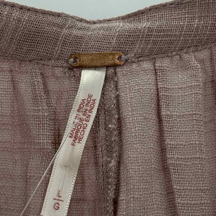 Size L FREE PEOPLE Mauve Cotton Shirt