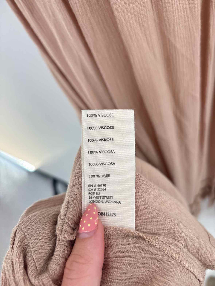Size L FREE PEOPLE Tan Dress