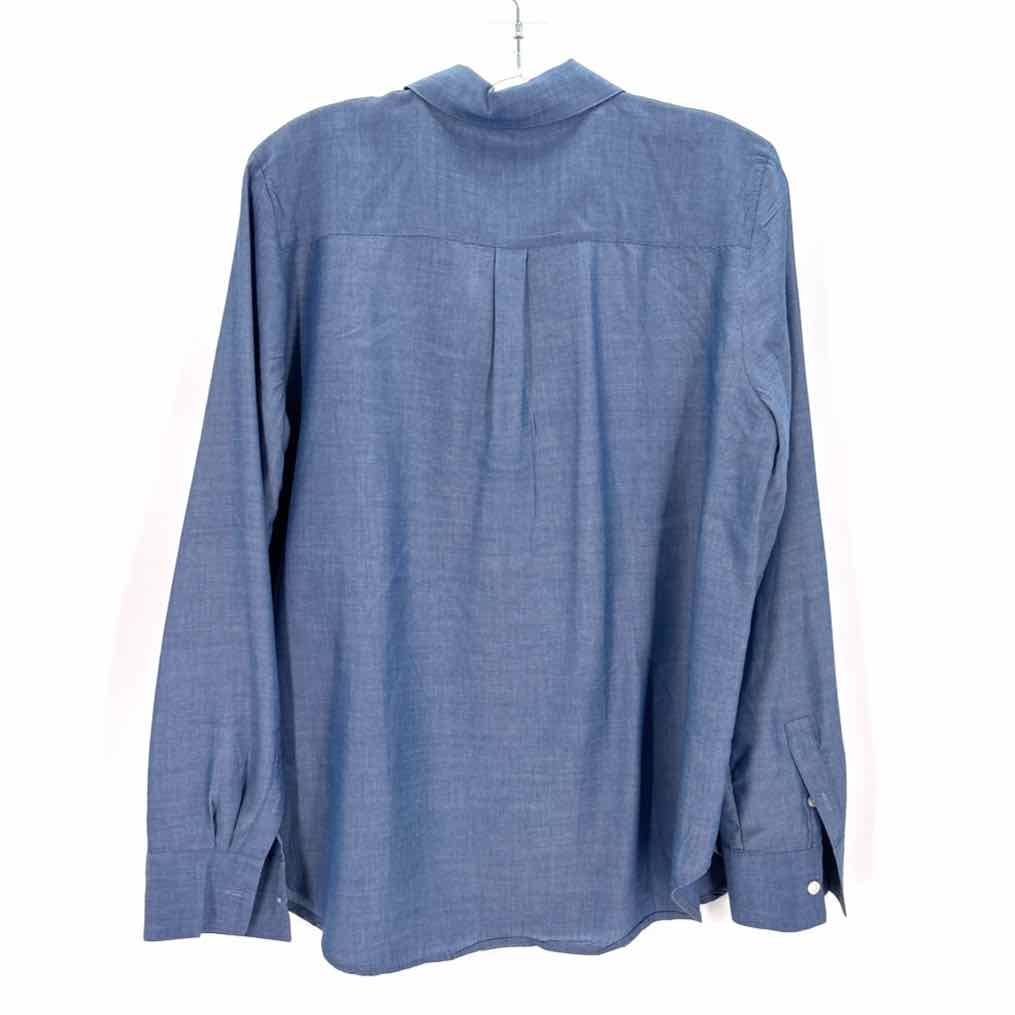 Size L Ann Taylor Blue Shirt
