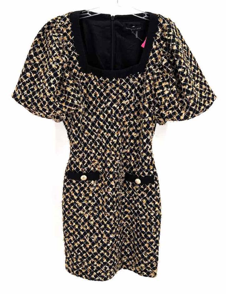 Size L ENDLESS ROSE Multi-Color Tweed Dress