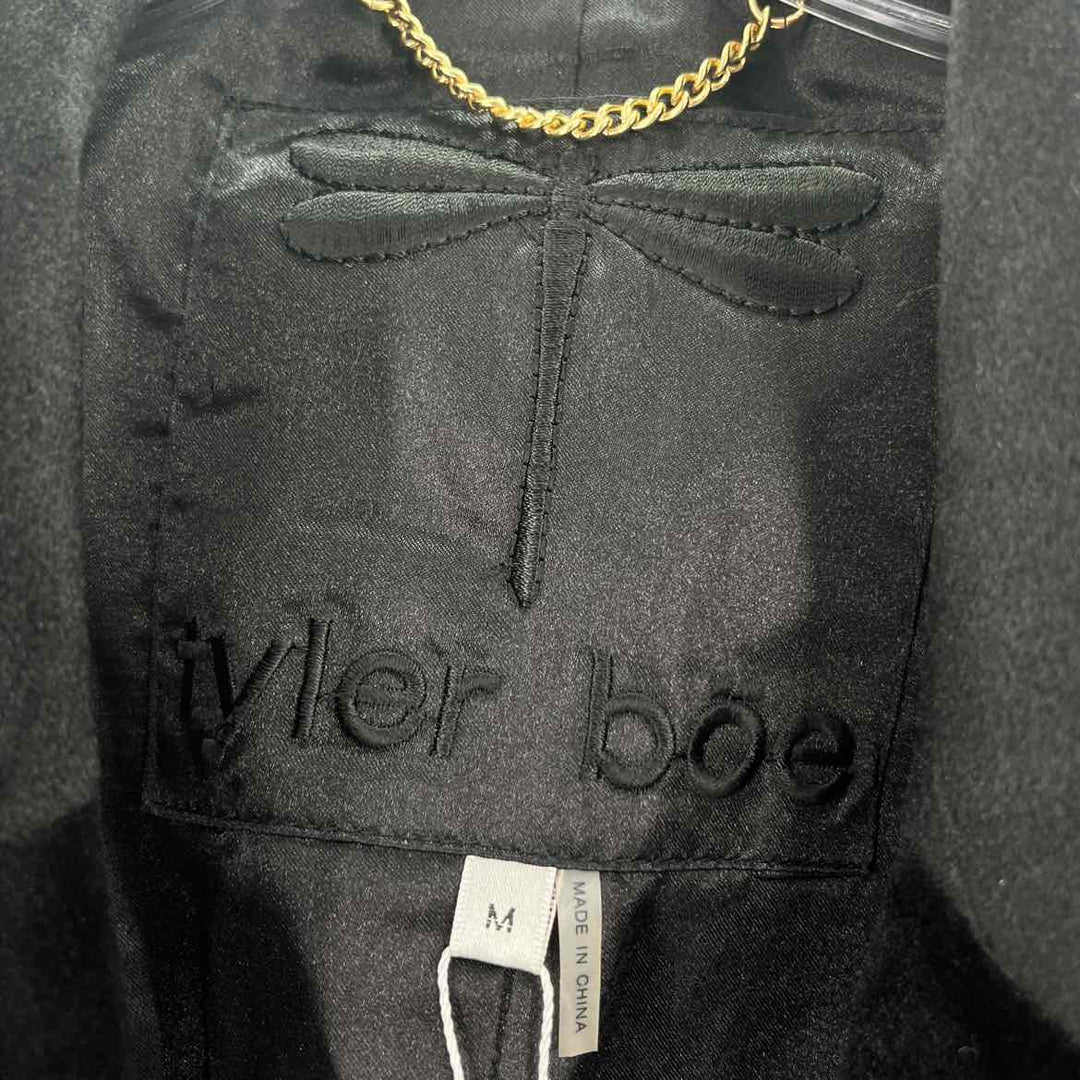Size M TYLER BOE Black Velour Blazer