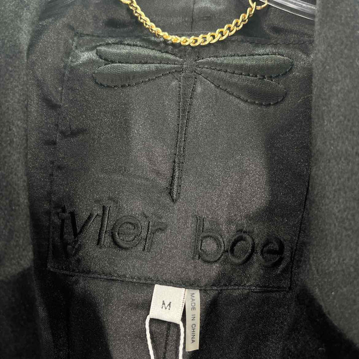 Size M TYLER BOE Black Velour Blazer