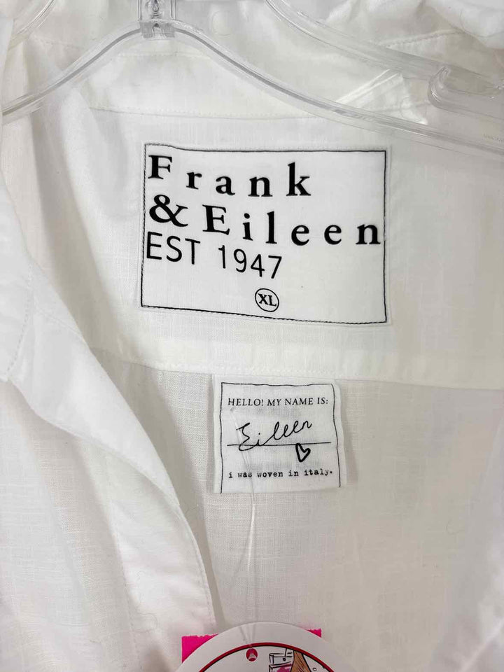 Size XL FRANK & EILEEN White Shirt